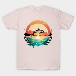 Vintage Surf Dolphin T-Shirt